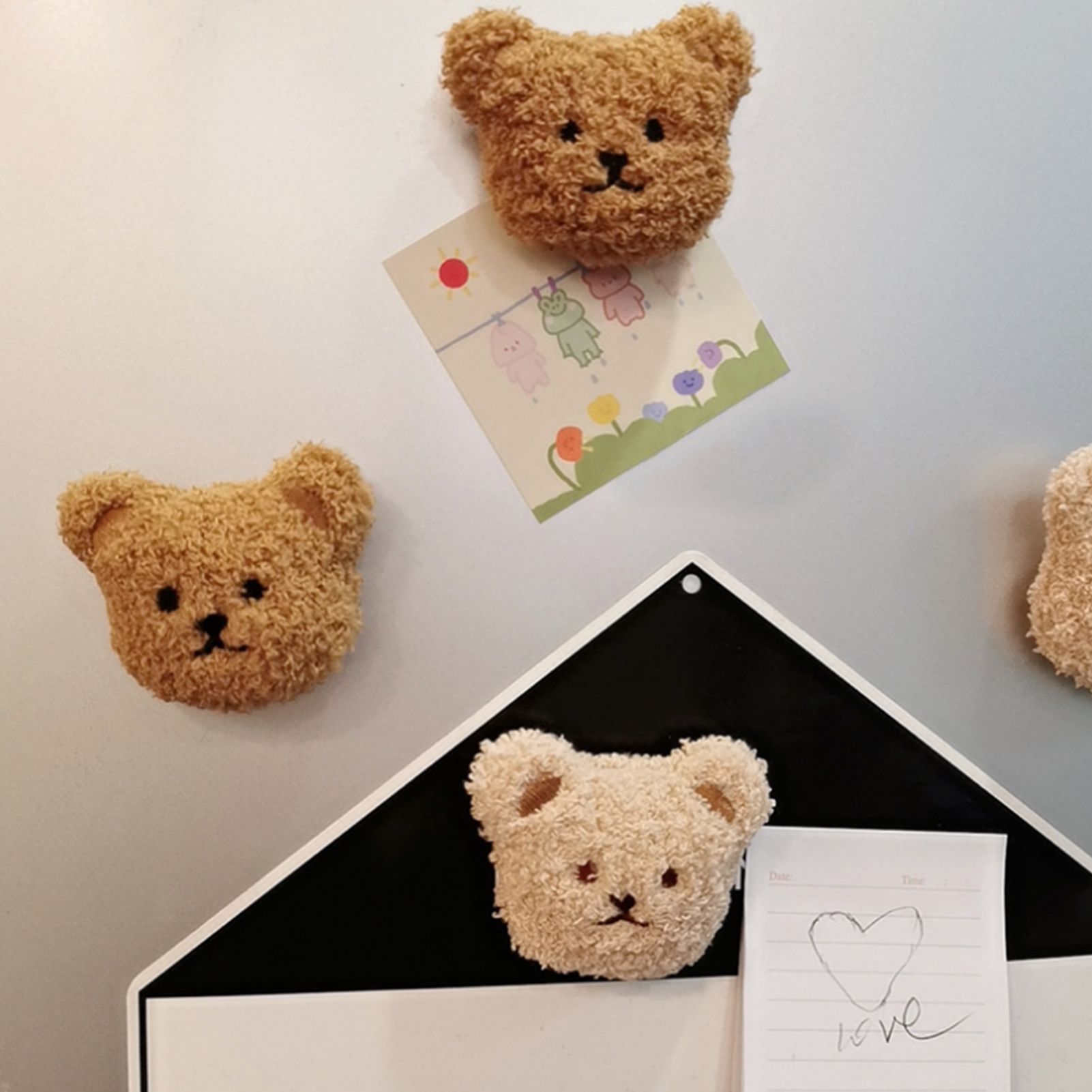 Plush Bear Fridge Magnet Rubber Soft Magnet 3D Animal Fridge Magnet for view 4