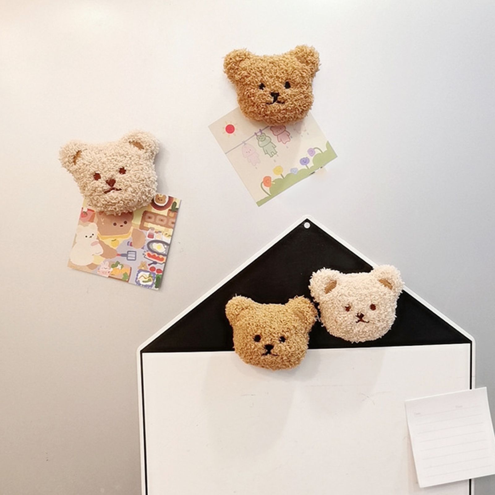 Plush Bear Fridge Magnet Rubber Soft Magnet 3D Animal Fridge Magnet for view 6