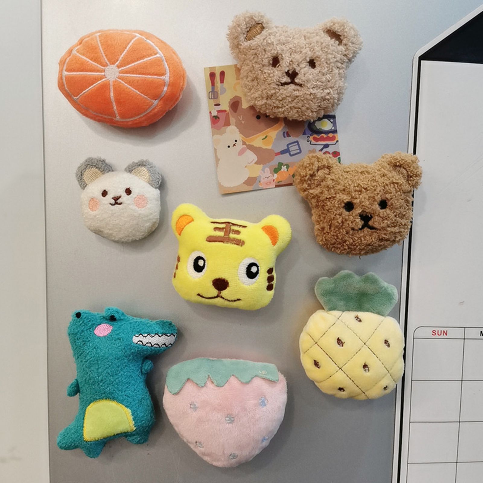 Plush Bear Fridge Magnet Rubber Soft Magnet 3D Animal Fridge Magnet for view 14