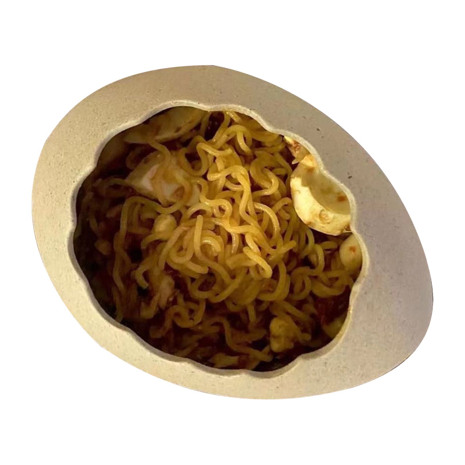 Egg Shell Bowl Ceramic Lifelike Decorative Toxic Free Noodle Dessert Bowl for view 7