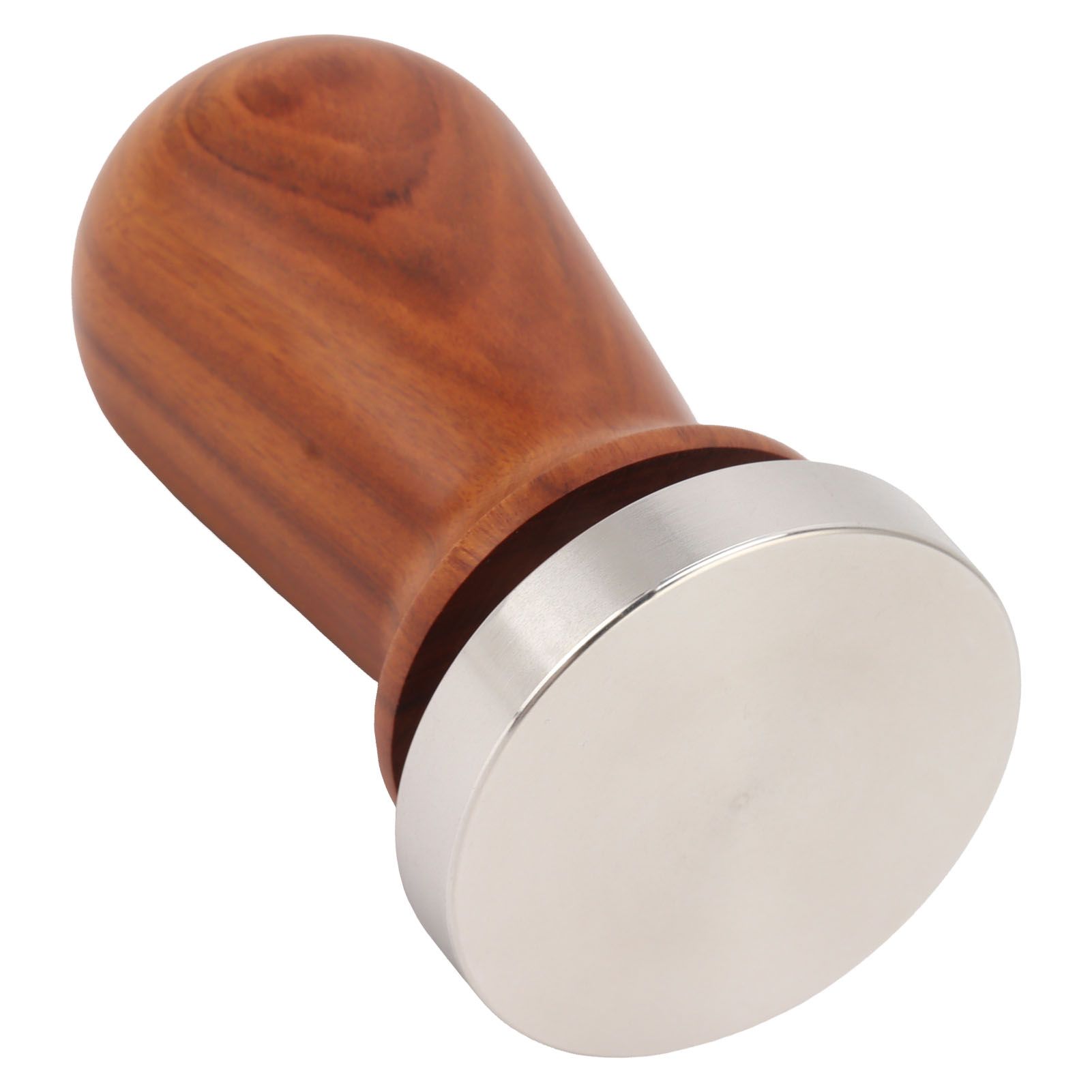 Coffee Tamper with Flat Stainless Steel Base Wooden Handle Coffee Powder Press view 8
