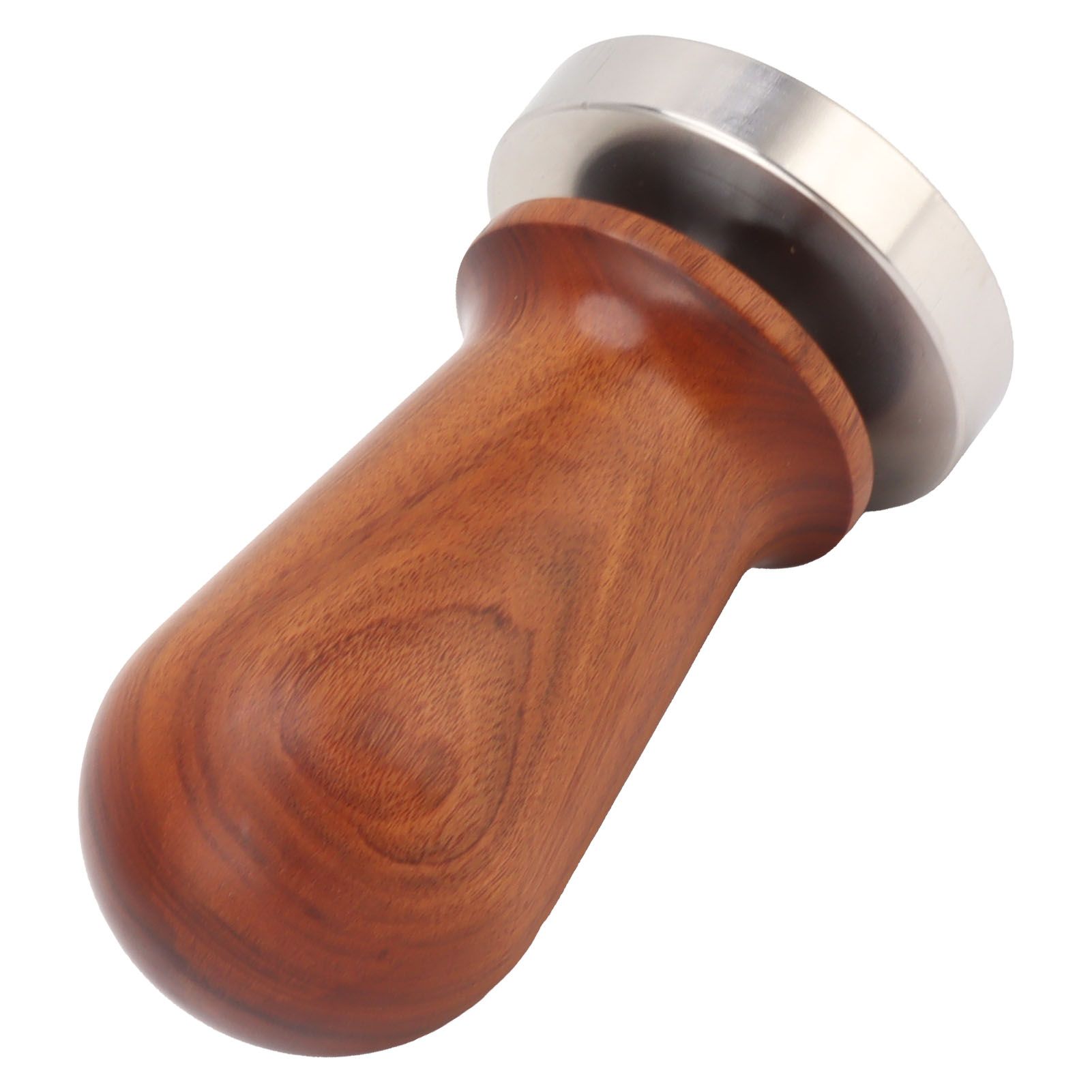 Coffee Tamper with Flat Stainless Steel Base Wooden Handle Coffee Powder Press view 9