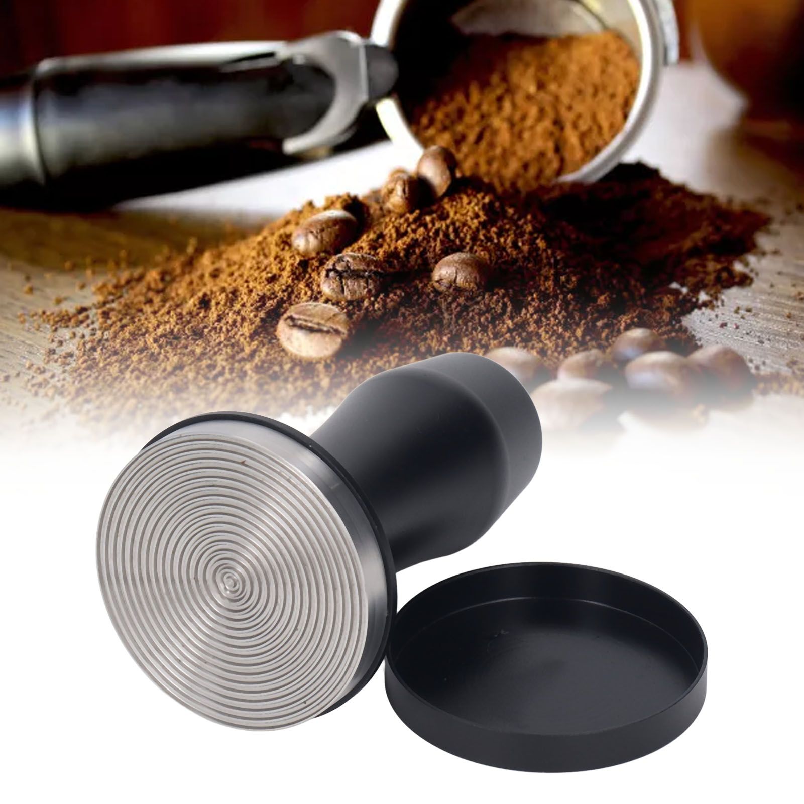 Coffee Tamper Aluminum Alloy Calibrated Tamper with Spring Loaded Stainless view 12