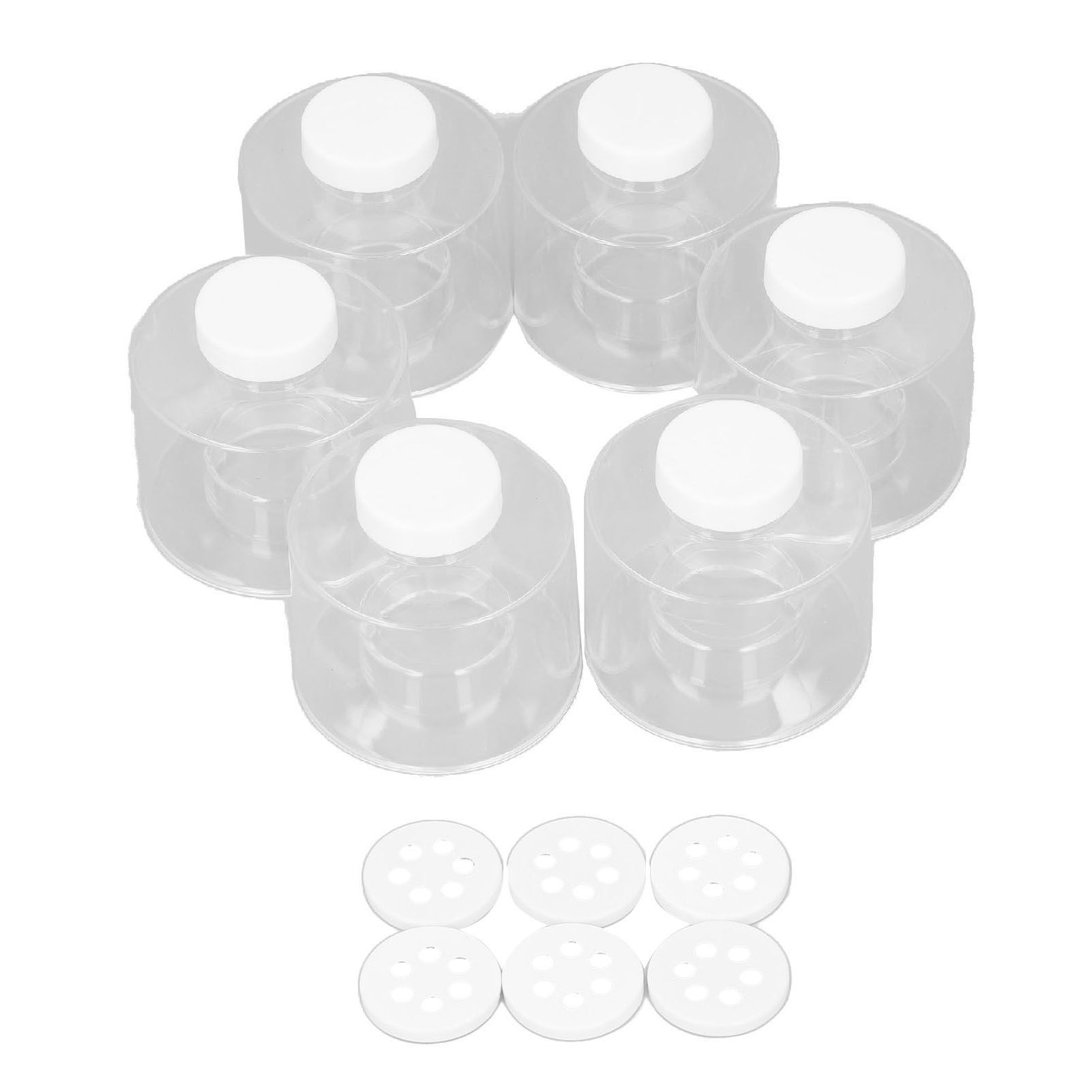 6 Pcs Stackable Spice Pot Spice Tower Spice Color Transparent Pot Seasoning