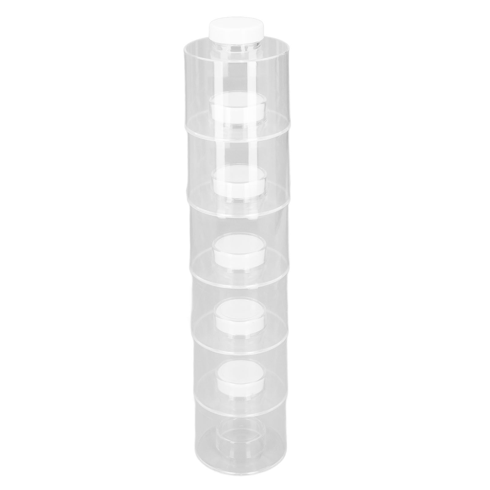 6 Pcs Stackable Spice Pot Spice Tower Spice Color Transparent Pot Seasoning view 6