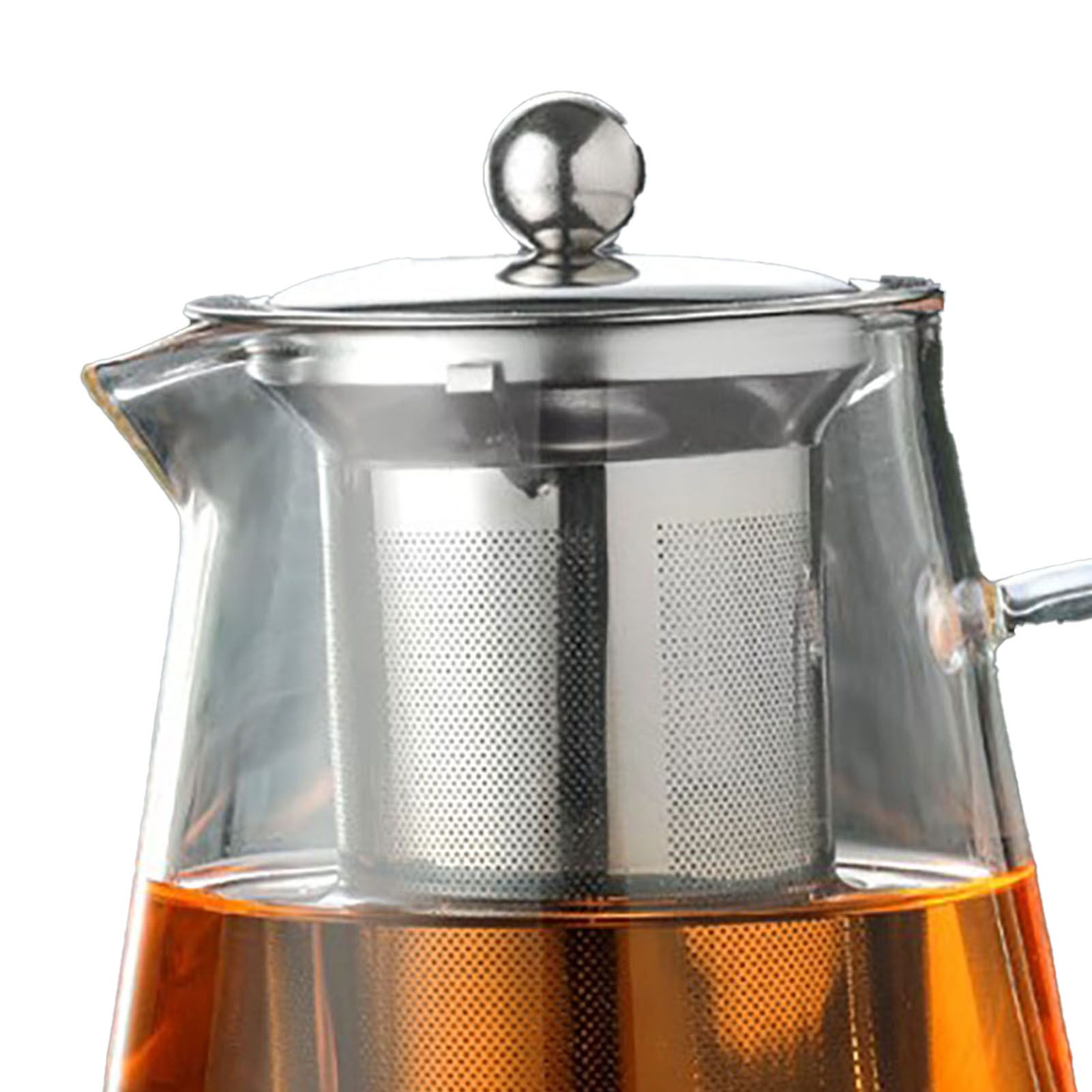 1300ml Glass Teapot Thickened Heat Resistant Clear Ergonomic Handle for Loose view 2
