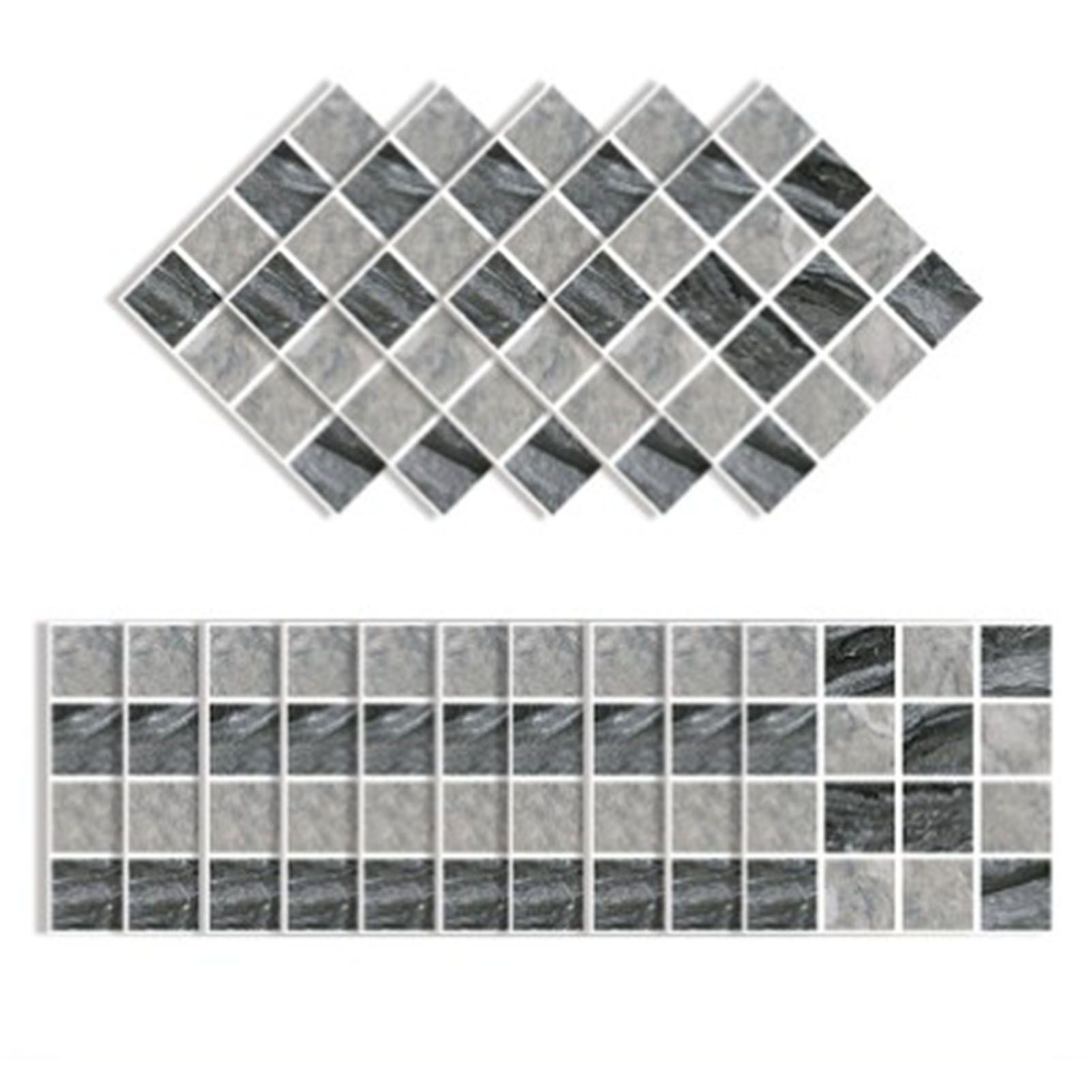 30PCS Mosaic Wallpaper PVC 3D Waterproof Oil Proof Self Adhesive Wall Sticker view 2