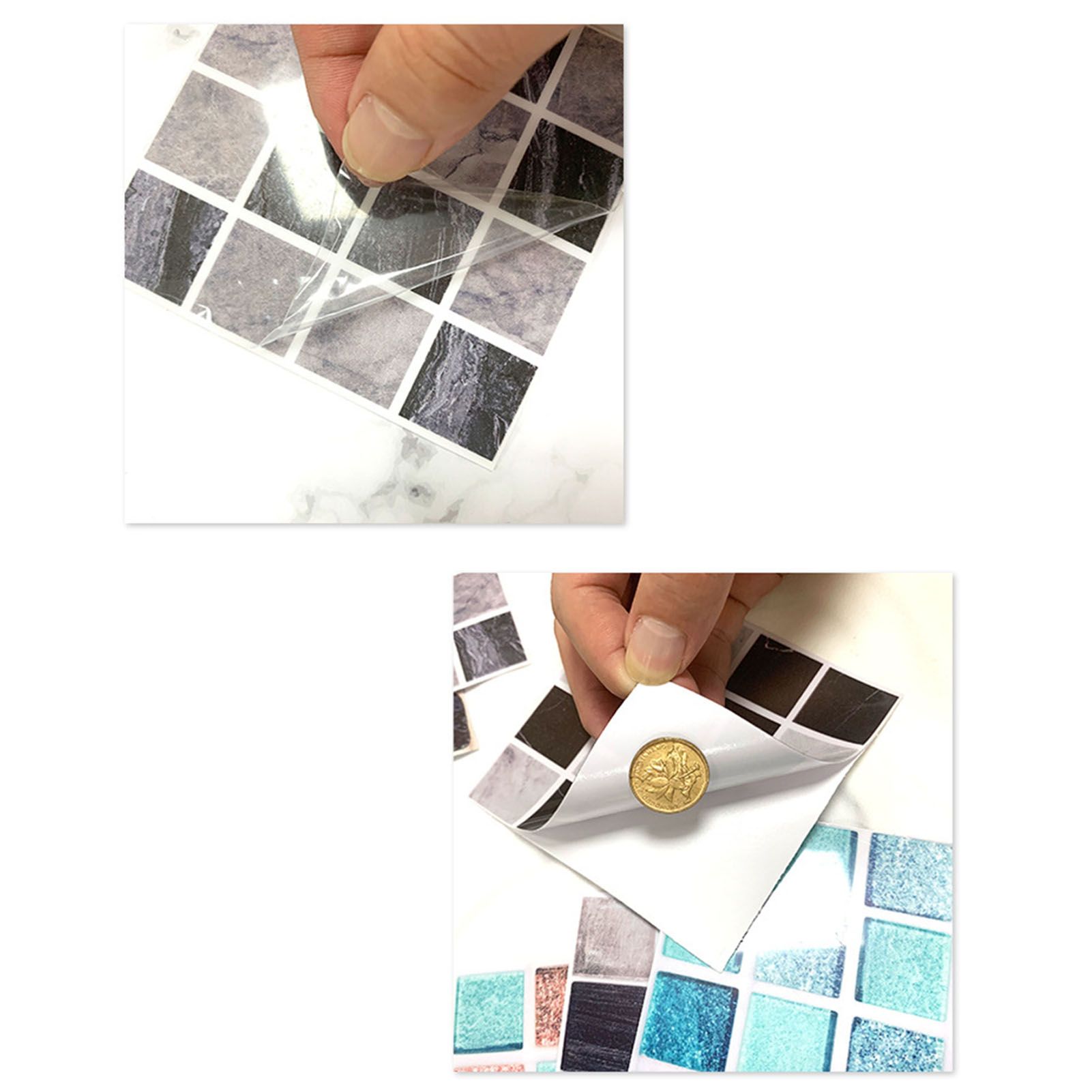 30PCS Mosaic Wallpaper PVC 3D Waterproof Oil Proof Self Adhesive Wall Sticker view 9