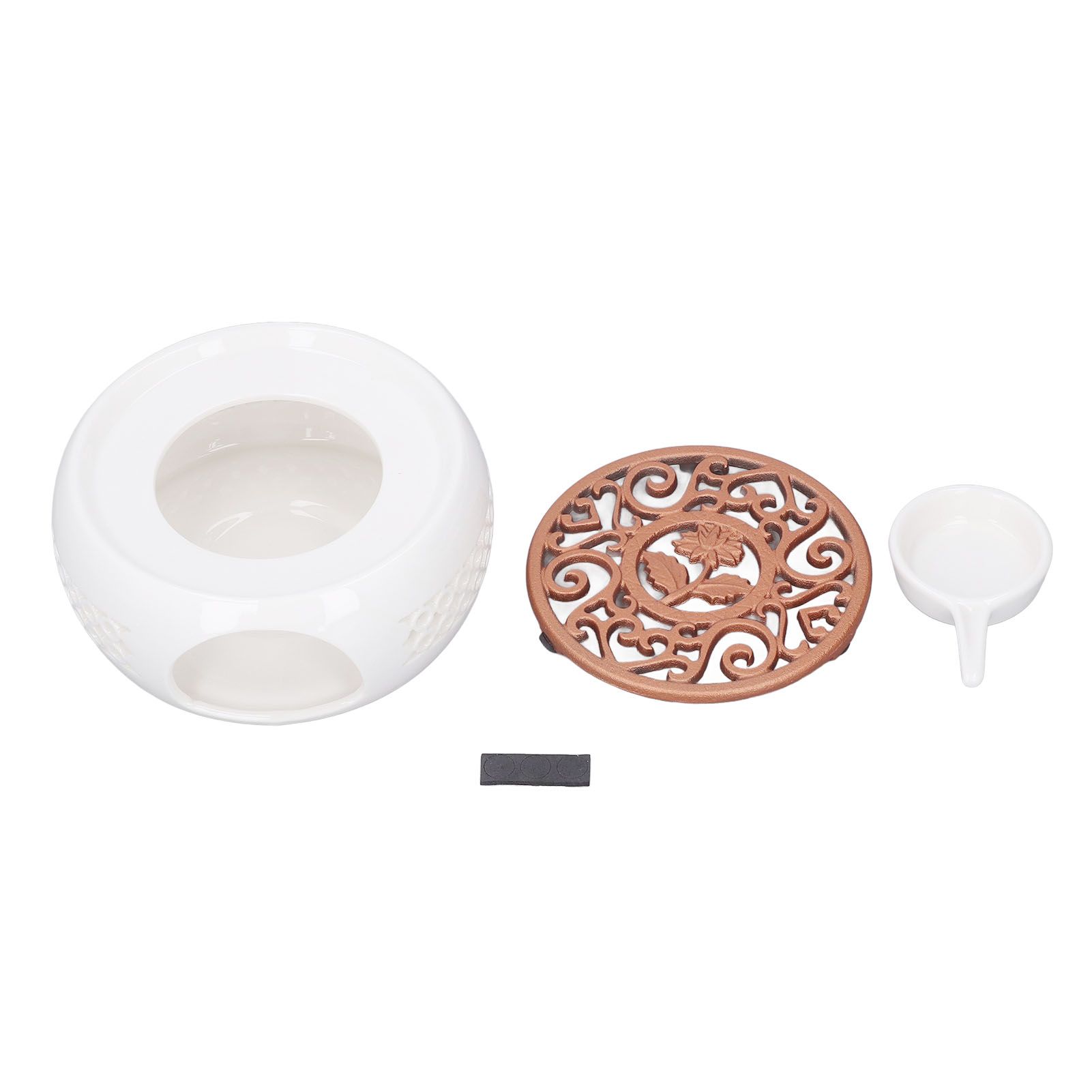 Ceramic Teapot Warmer Hollowed Pad Concave Bottom Practical Multifunction
