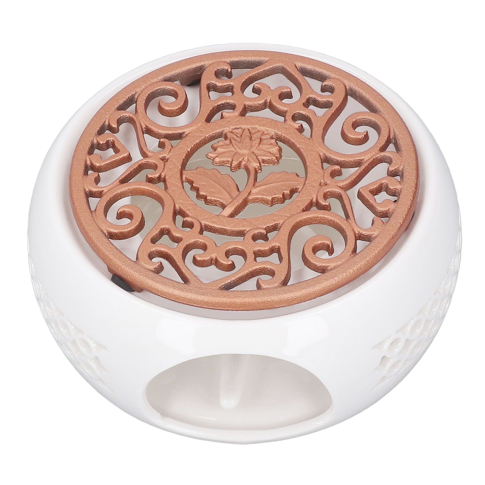 Ceramic Teapot Warmer Hollowed Pad Concave Bottom Practical Multifunction view 5
