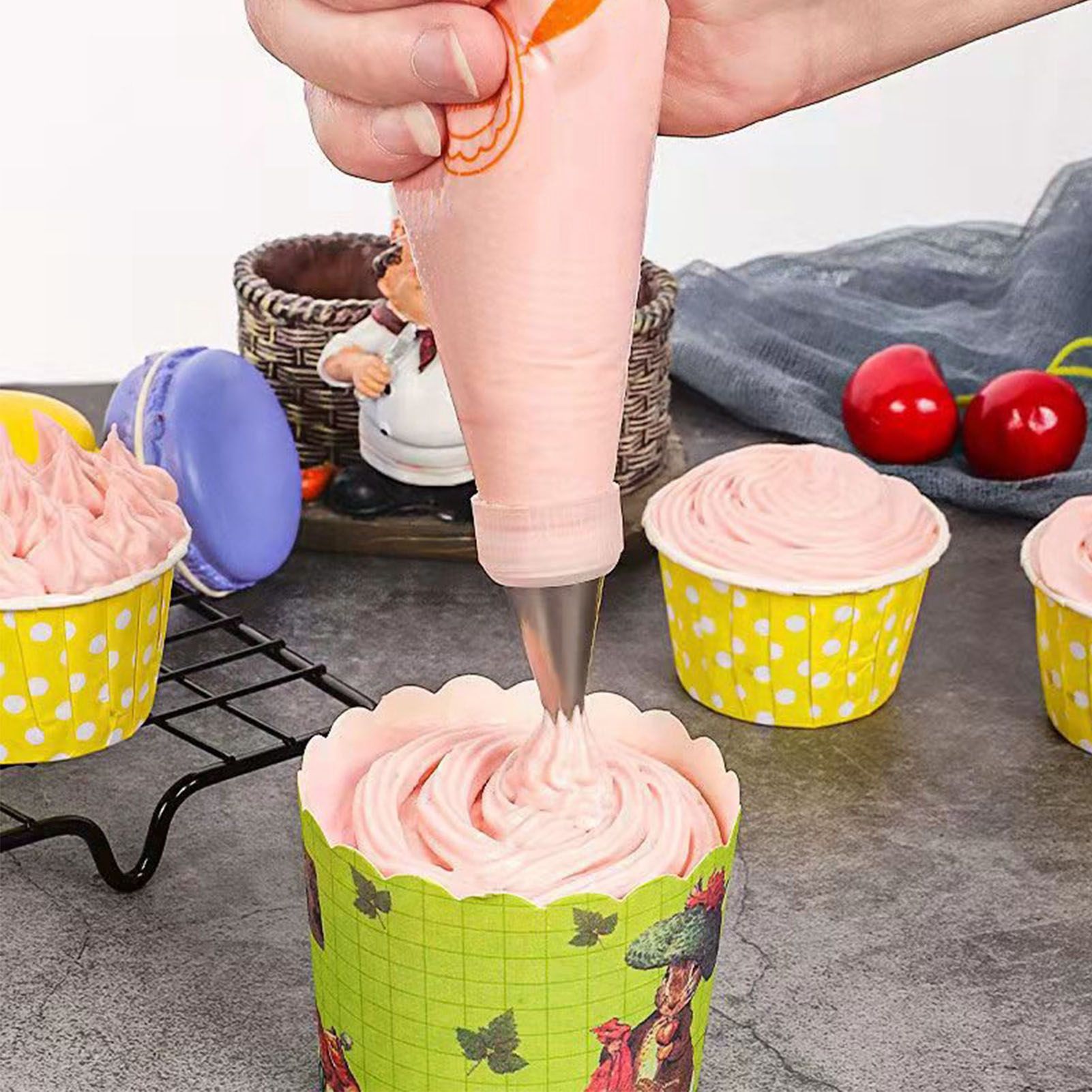 300pcs Piping Bags Disposable Thickened Food Grade Plastic Pastry Bags for view 10