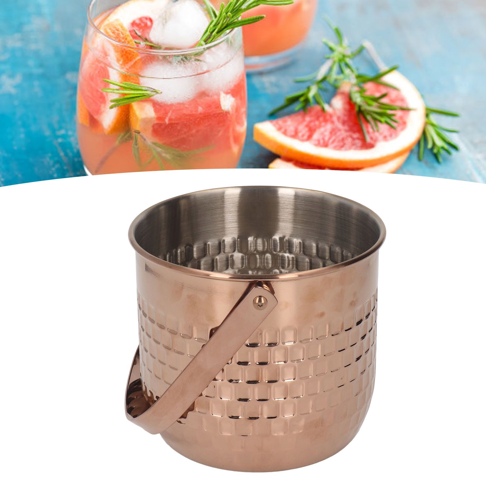 Wine Bucket Double Layer Stainless Steel Insulated Ice Wine Bucket for KTV Bar view 11