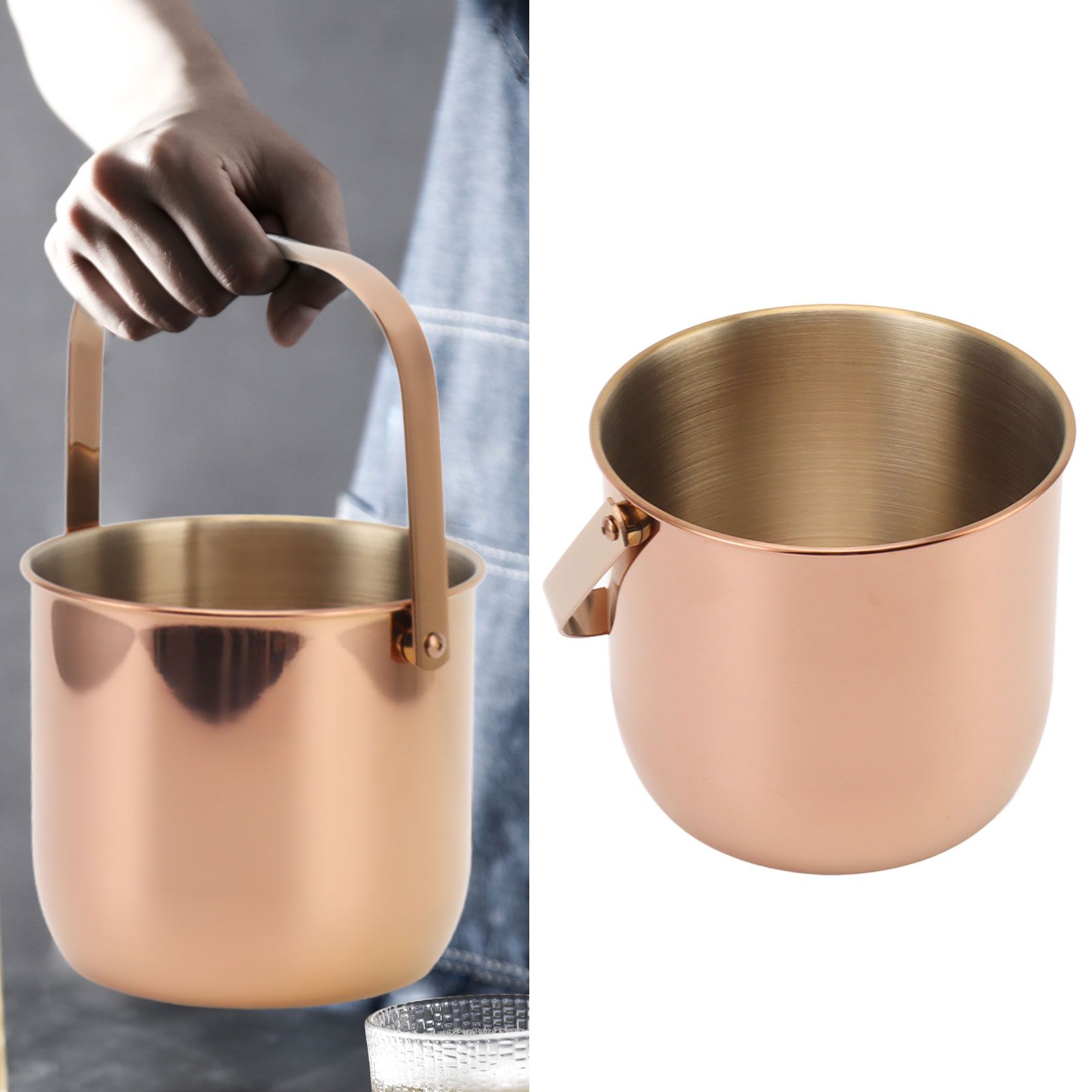 KTV Bar Commercial Thickened Ice Bucket Stainless Steel Double Insulation Ice view 11