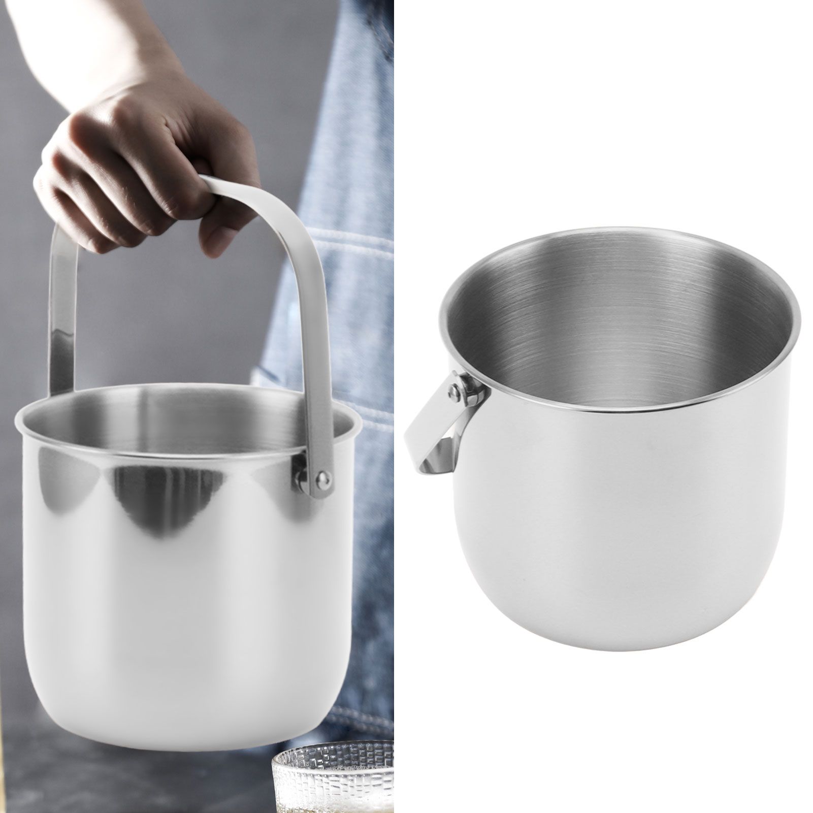 KTV Bar Commercial Thickened Ice Bucket Stainless Steel Double Insulation Ice view 11