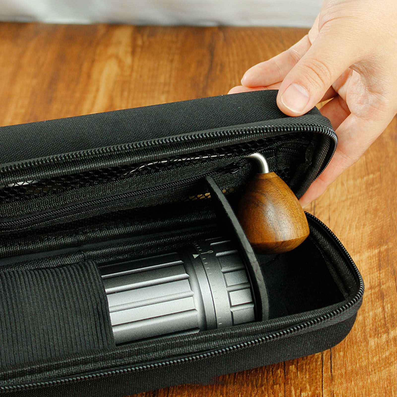Manual Coffee Grinder Bag Carrying Storage Case Waterproof Travel Bag for view 11