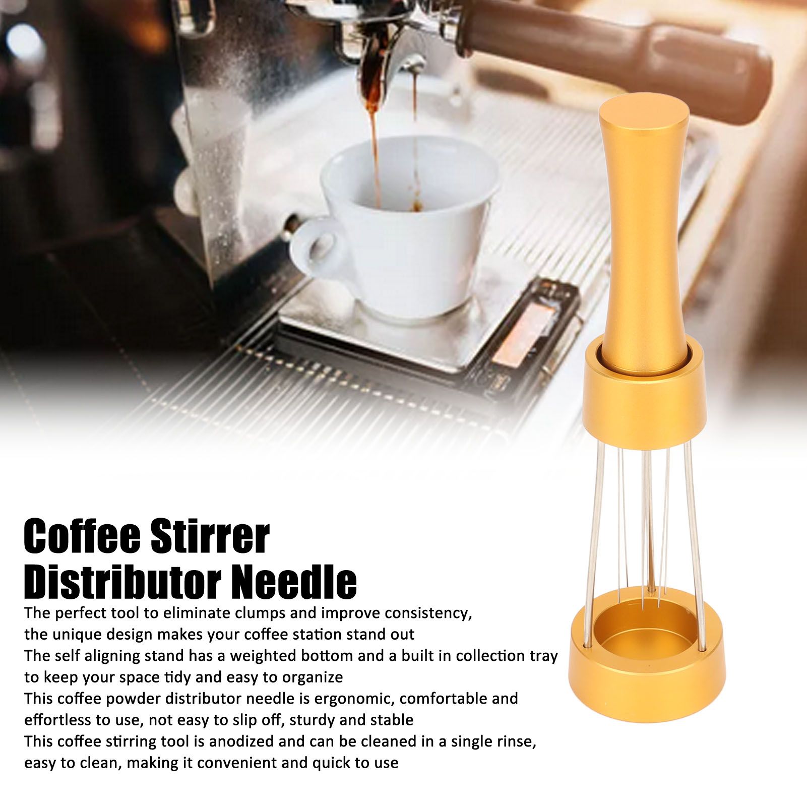 Coffee Stirrer Distributor Needle Stainless Steel Coffee Stirring Powder view 14