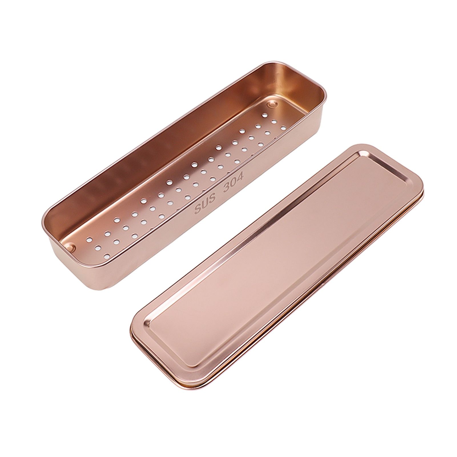 Stainless Steel Cutlery Tray Holder Kitchen Chopstick Spoon Fork Storage Box view 6