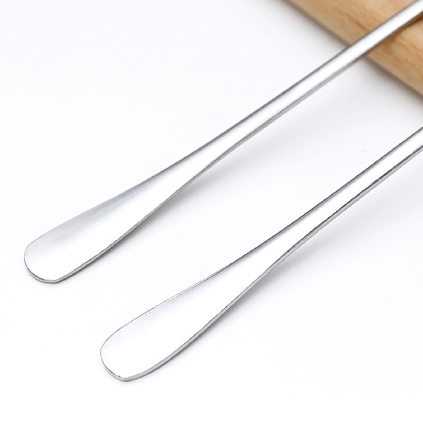 3Pcs Stainless Steel Long Handle Spoon Coffee Ice Tea Ice Cream Spoon for Bar view 10