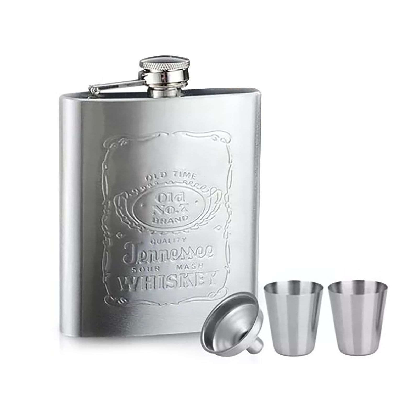 Hip Flask Portable Leak Proof Stainless Steel Whisky Hip Flask with Funnel for view 4
