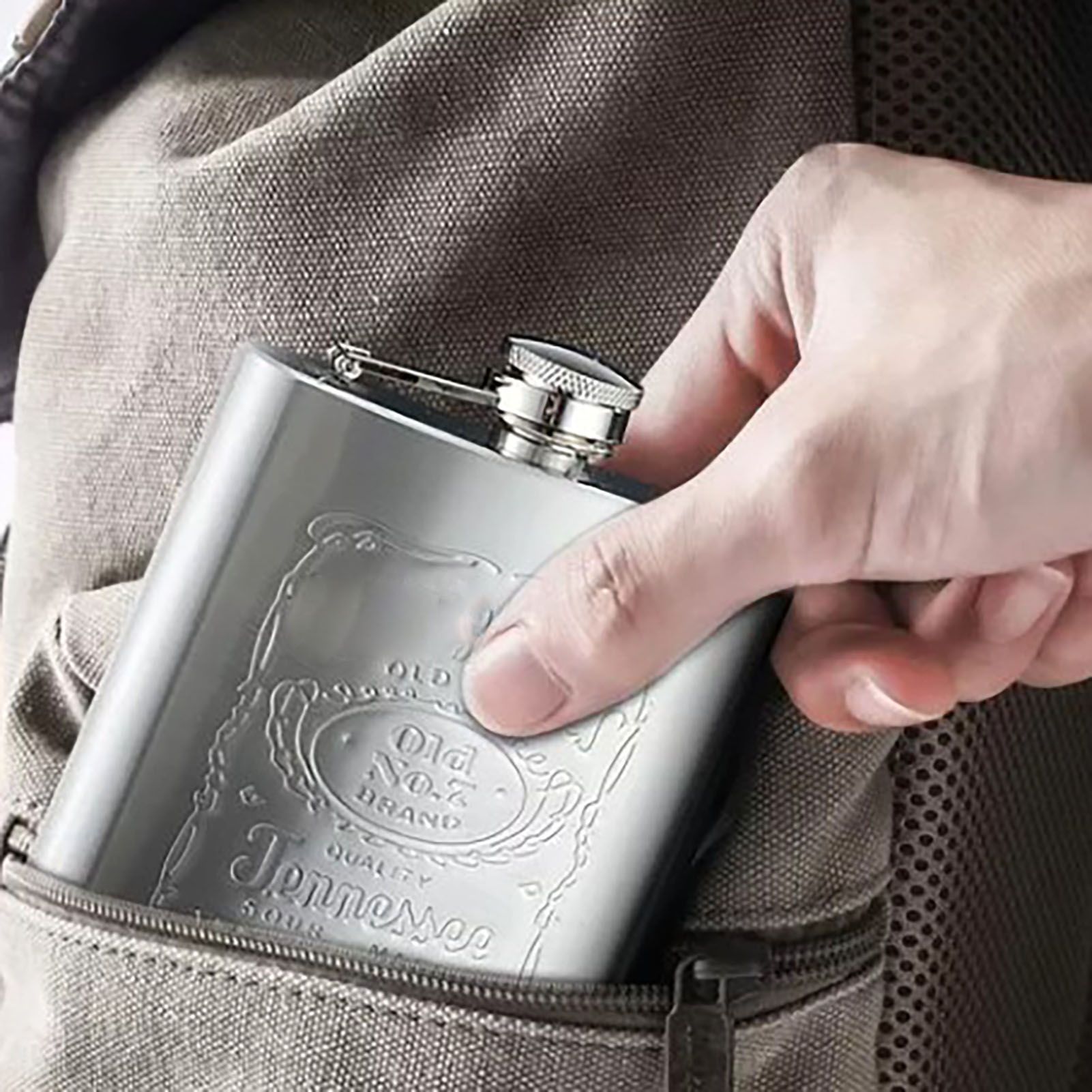 Hip Flask Portable Leak Proof Stainless Steel Whisky Hip Flask with Funnel for view 6