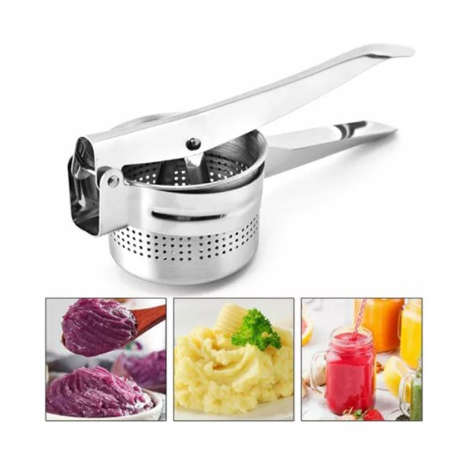 Manual Fruit Juicer Stainless Steel Hand Press Juices Extractor Fruit Juices