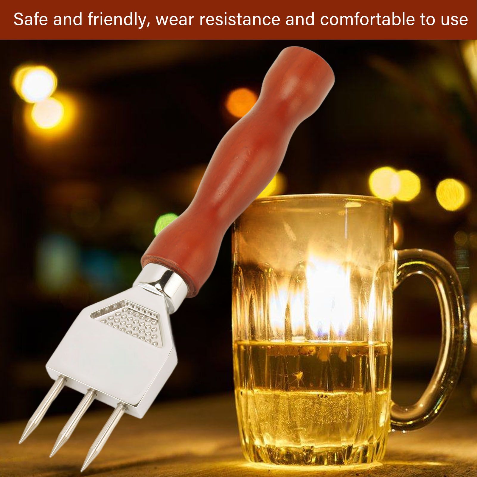 Stainless Steel Ice Chisel Chipper Stable Practical Bar Ice Crusher Chisel view 14