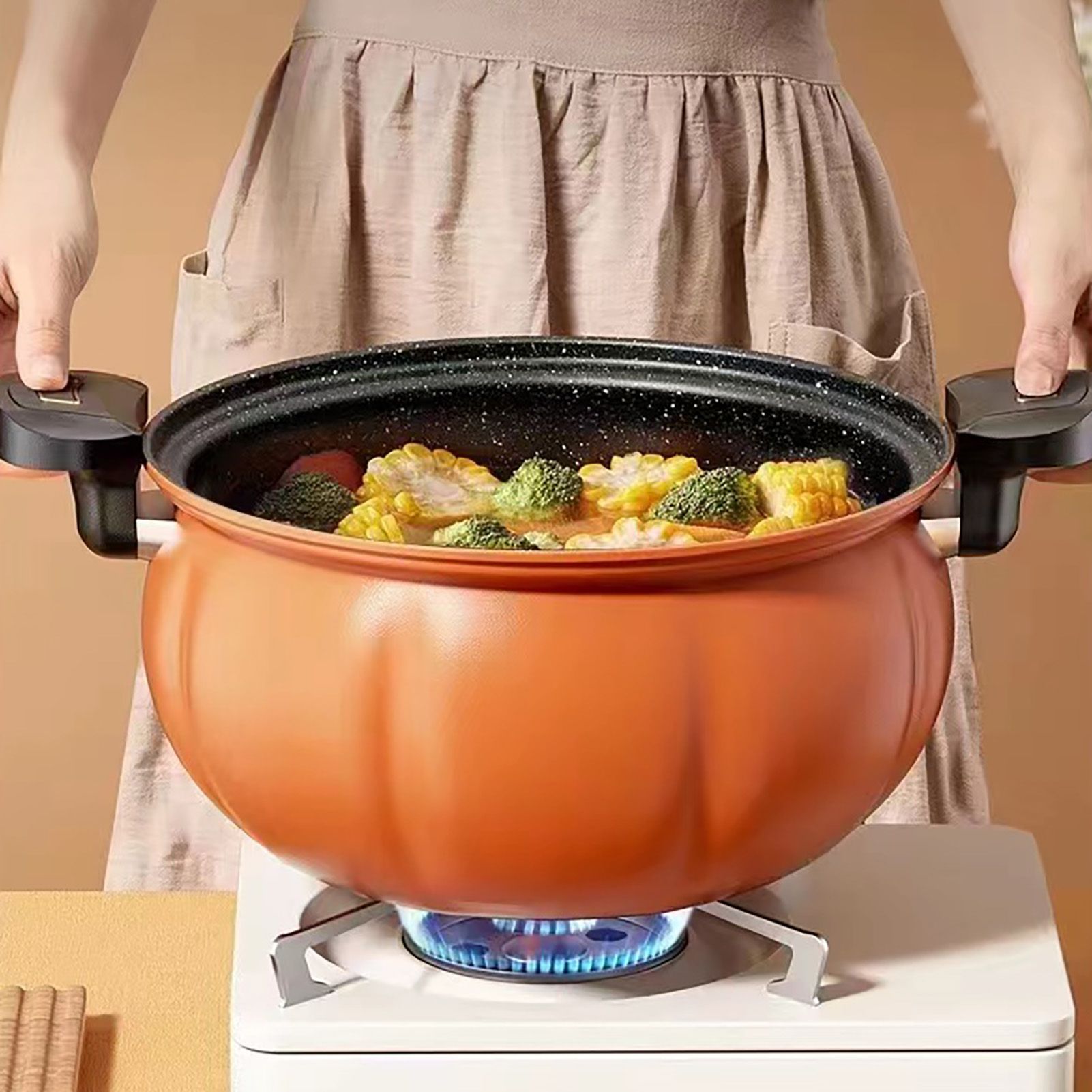 Medical Stone Soup Pot Large Capacity Excellent Sealing Saucepan Anti Scald view 8