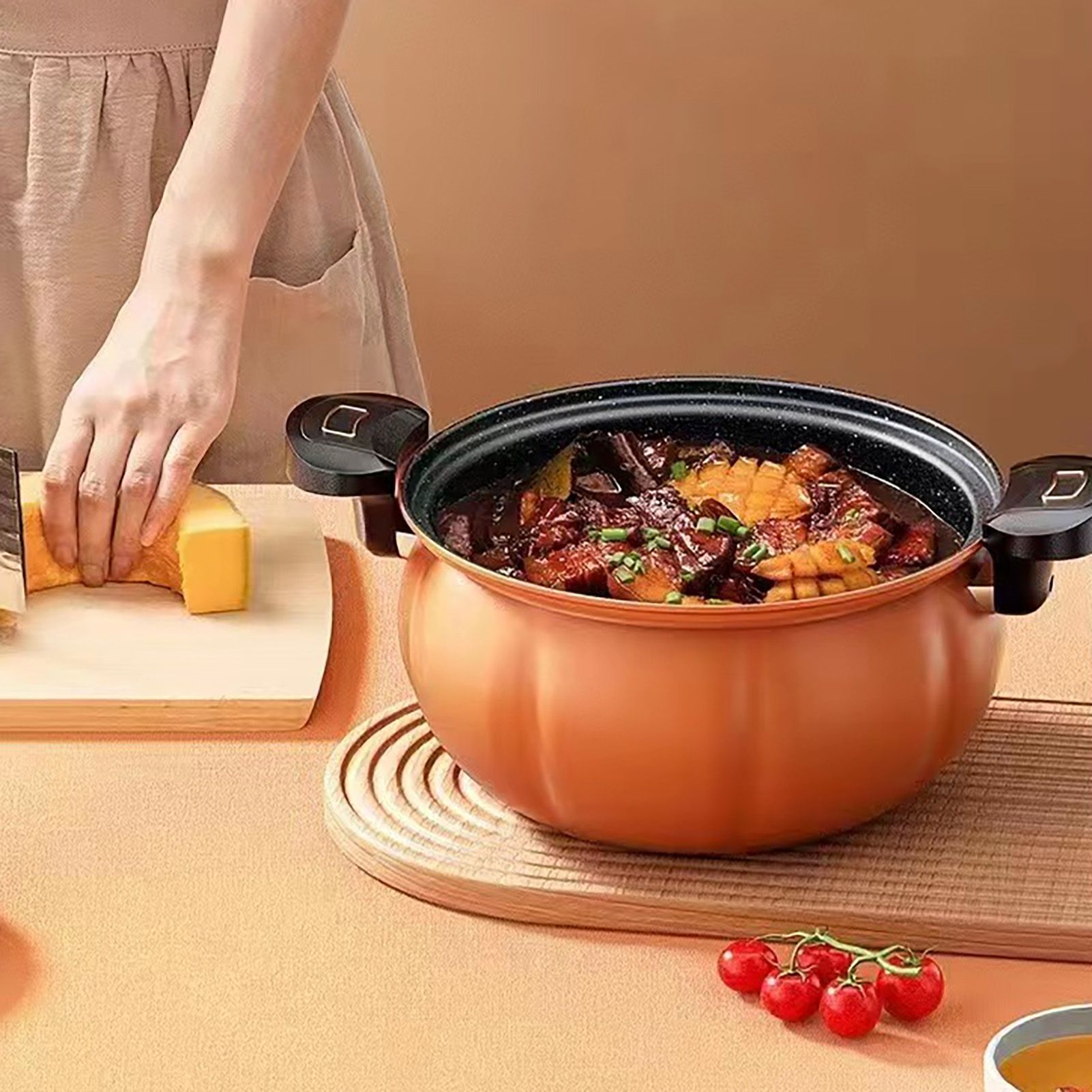 Medical Stone Soup Pot Large Capacity Excellent Sealing Saucepan Anti Scald view 9