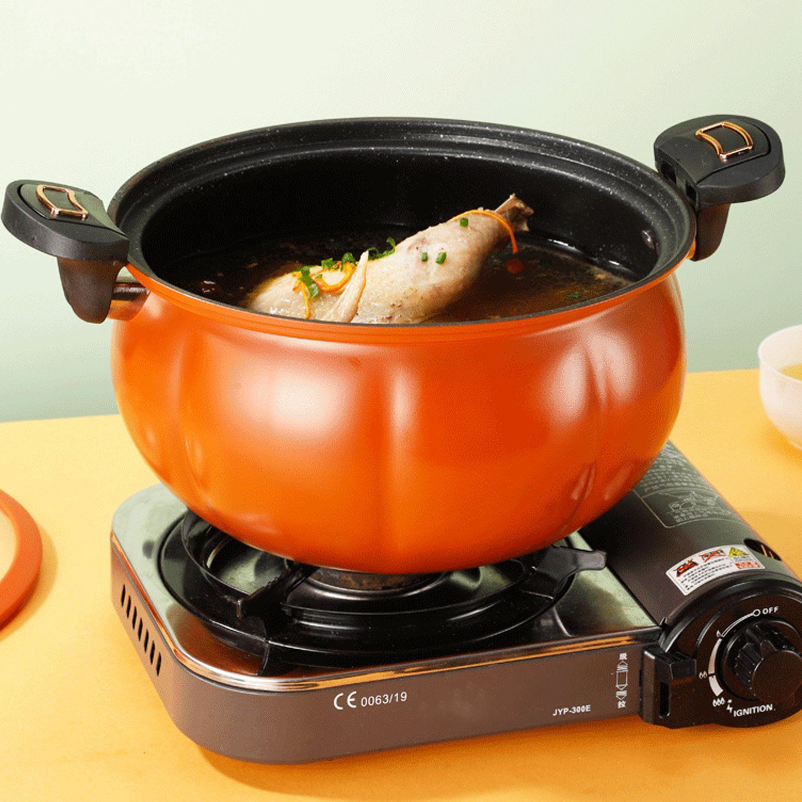 Micro Pressure Cooker Pumpkin Non Stick Multifunctional Soup Pot Gas Stove view 5