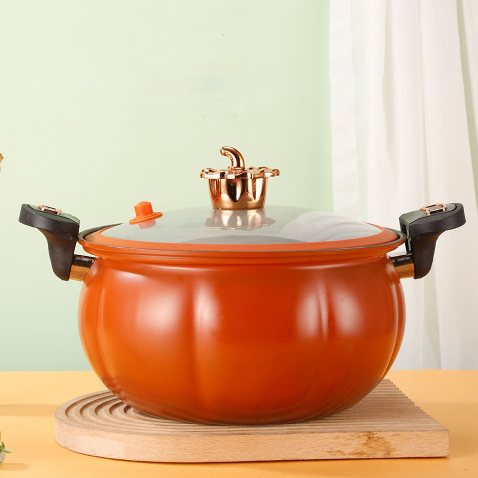 Micro Pressure Cooker Pumpkin Non Stick Multifunctional Soup Pot Gas Stove view 6