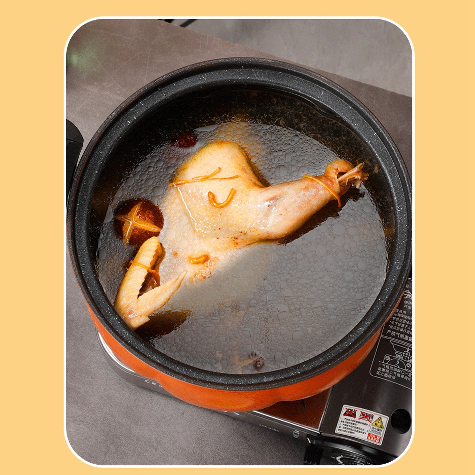 Micro Pressure Cooker Pumpkin Non Stick Multifunctional Soup Pot Gas Stove view 12