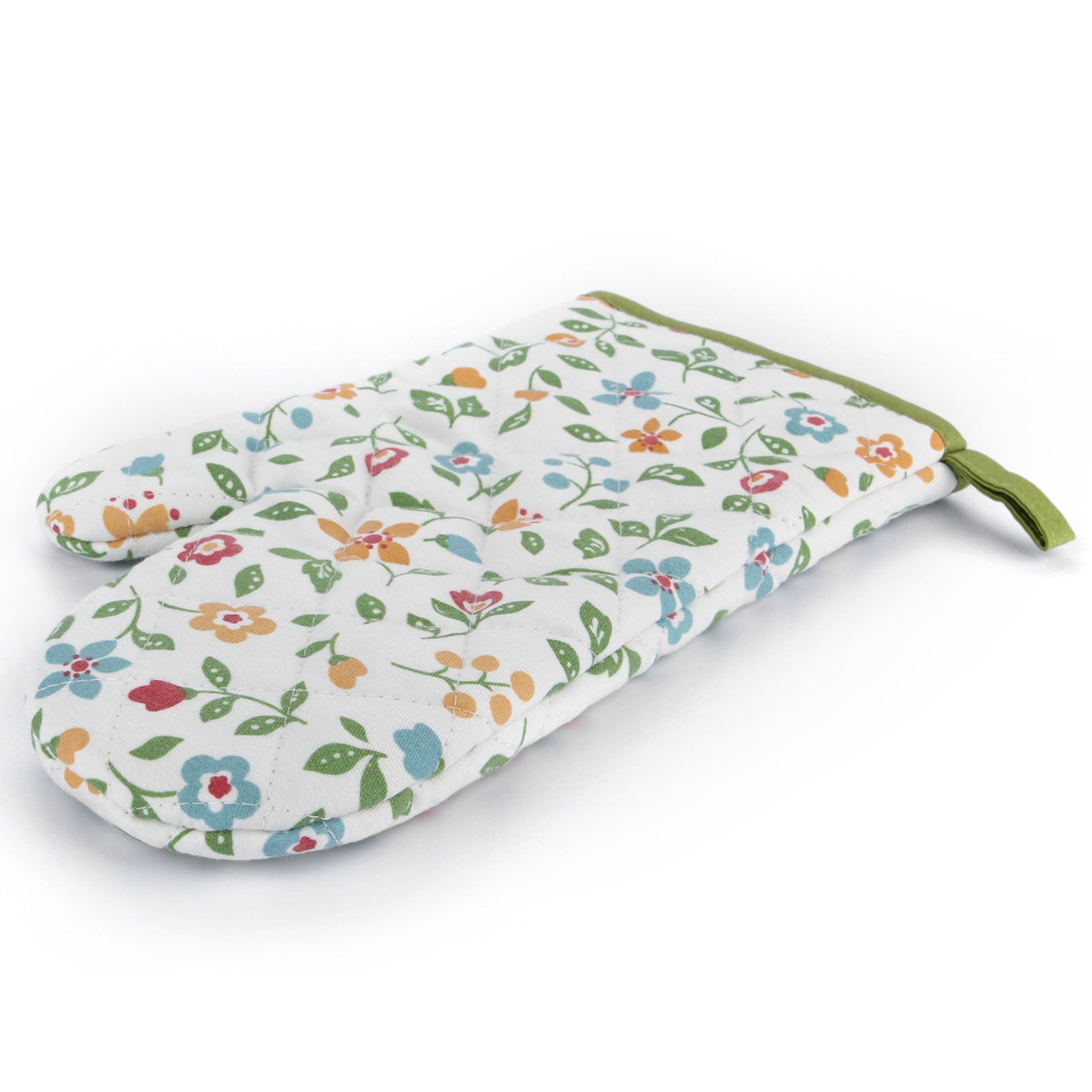 1 Pair Oven Gloves Non Slip Flower Grass Pattern Heat Resistant Microwave view 13