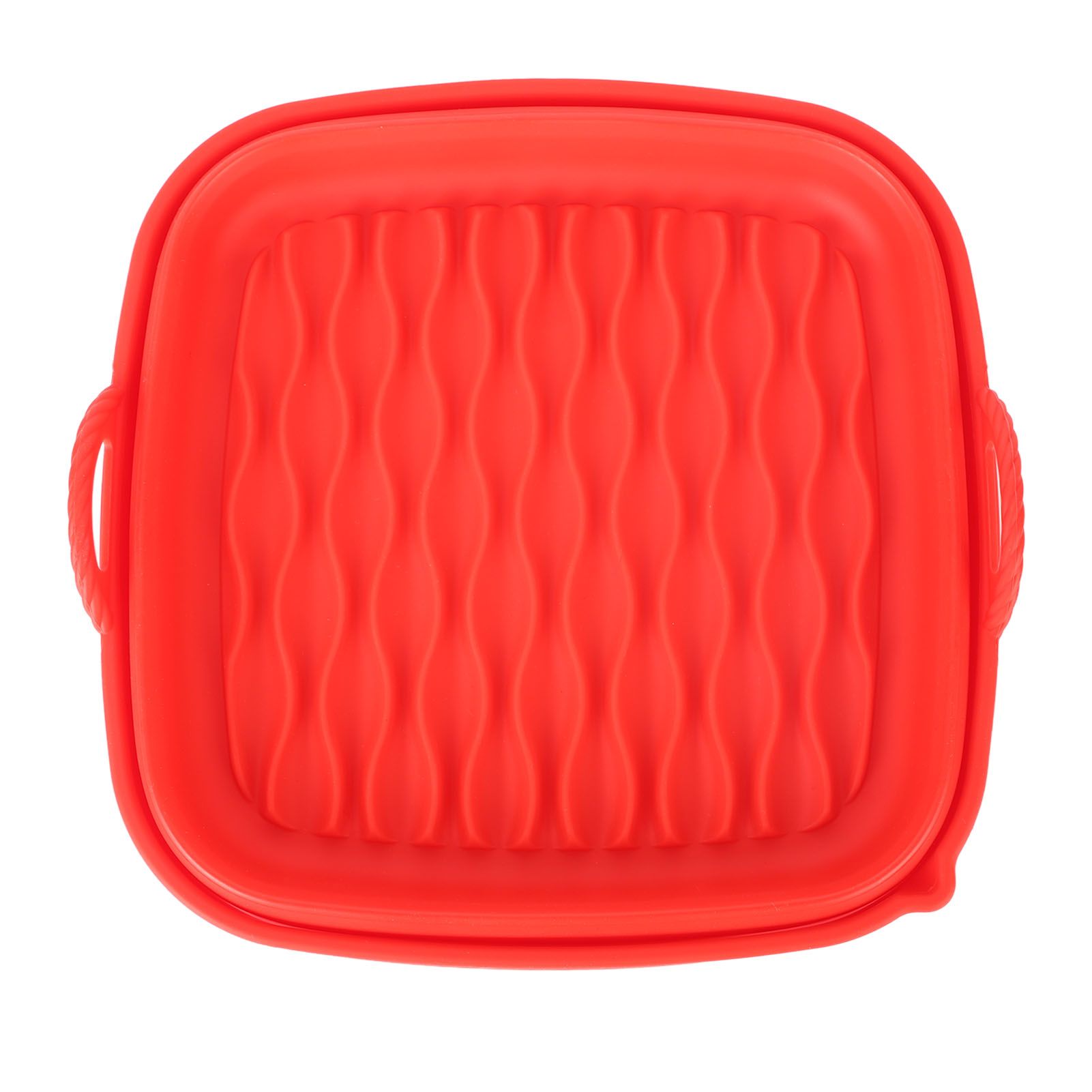 Reusable Fryer Liners Wave Grain Square Fryer Silicone Basket for Home Baking view 5