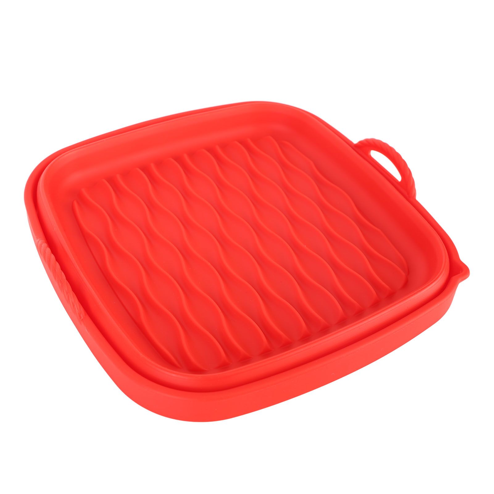 Reusable Fryer Liners Wave Grain Square Fryer Silicone Basket for Home Baking view 6