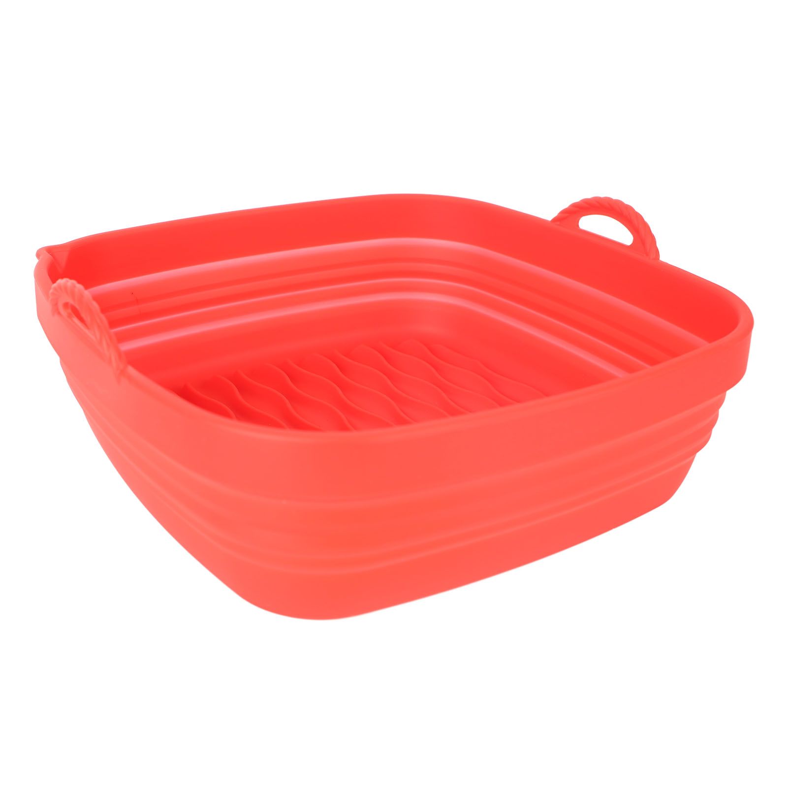 Reusable Fryer Liners Wave Grain Square Fryer Silicone Basket for Home Baking view 7
