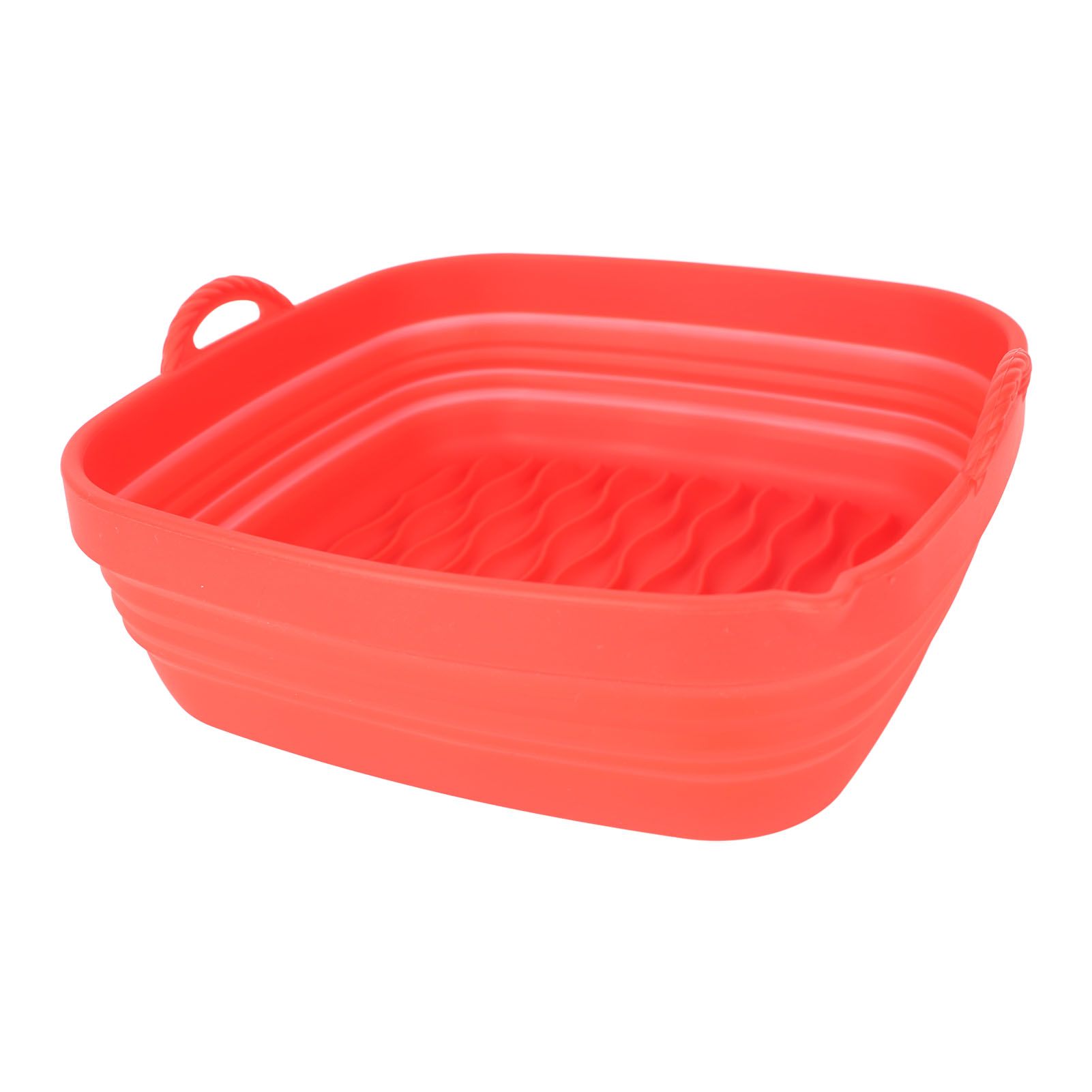 Reusable Fryer Liners Wave Grain Square Fryer Silicone Basket for Home Baking view 8