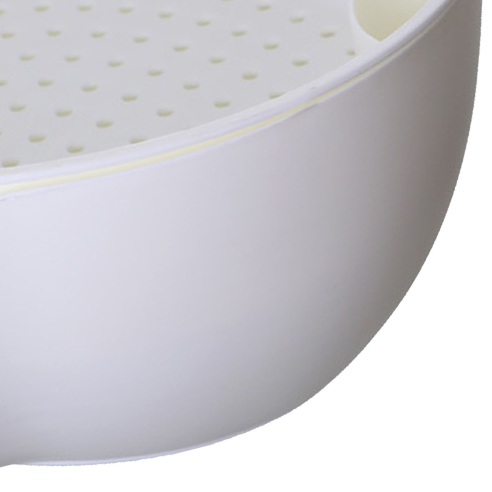 Strainer Bowl 2 Layer Fruit Colander Basket Plastic with Phone Bracket for view 8