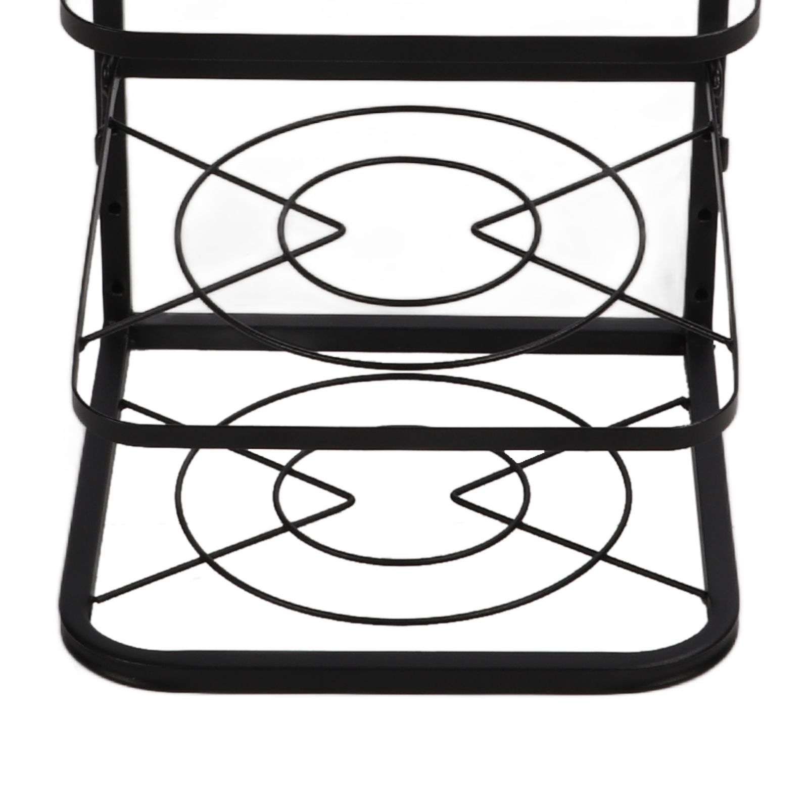 Kitchen Pots Organizer 4 Tiers Adjustable Height Space Saving Pan Rack for view 14