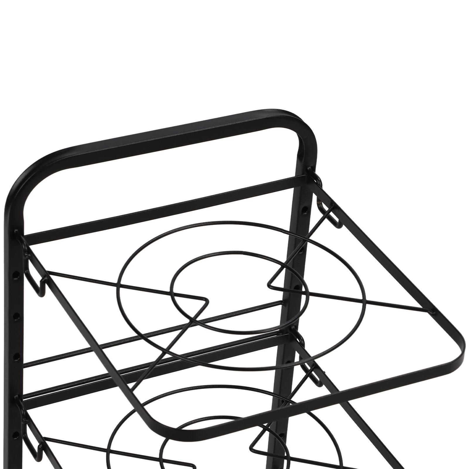 Kitchen Pots Organizer 4 Tiers Adjustable Height Space Saving Pan Rack for view 15