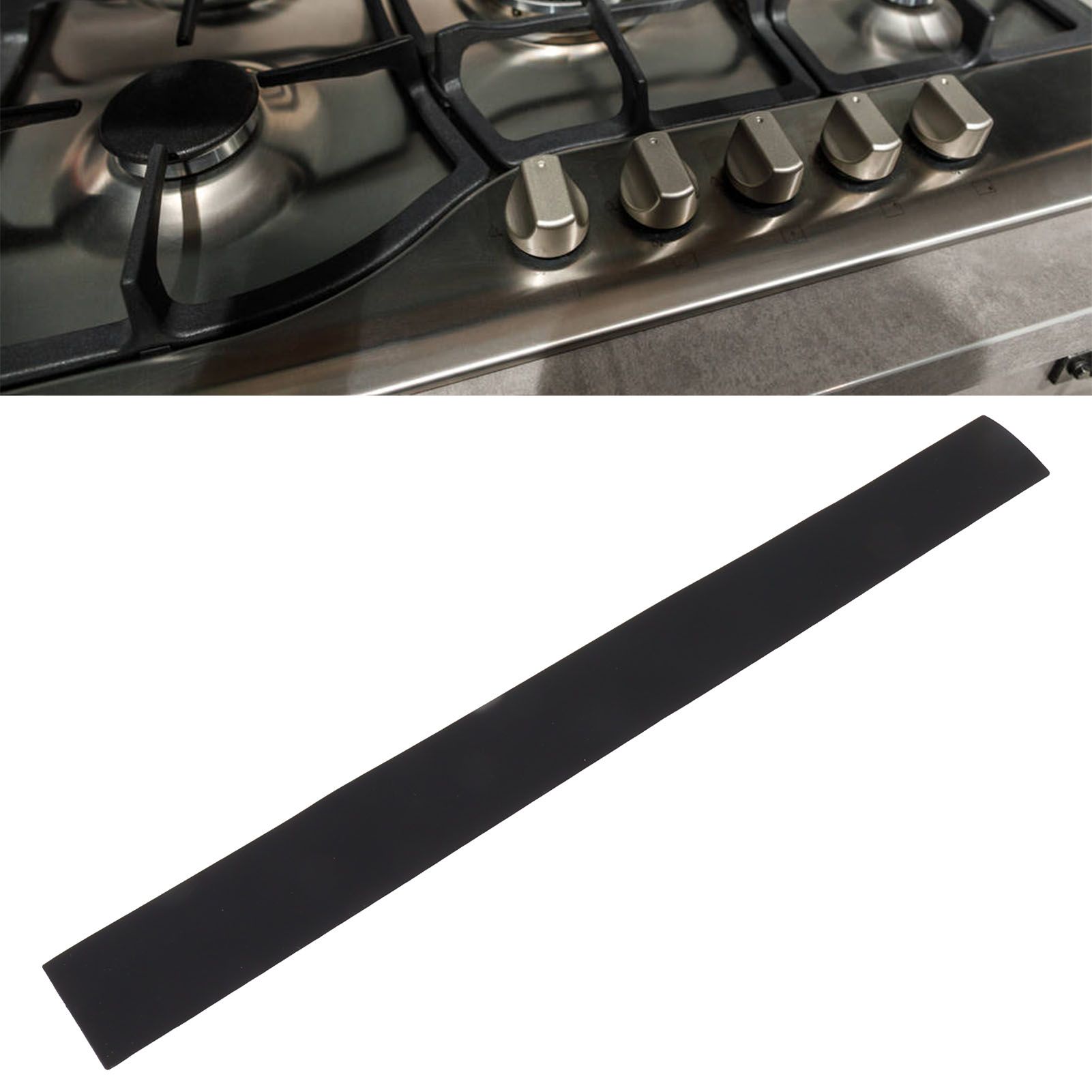 2pcs Kitchen Wide Gap Filler Strip Anti Oil Sealing Strip T Shaped Silicone view 12