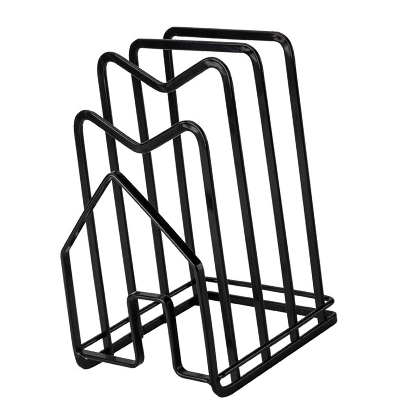 Chopping Board Storage Rack Multifunctional Pot Pan Lid Stand Holder Iron Good view 2