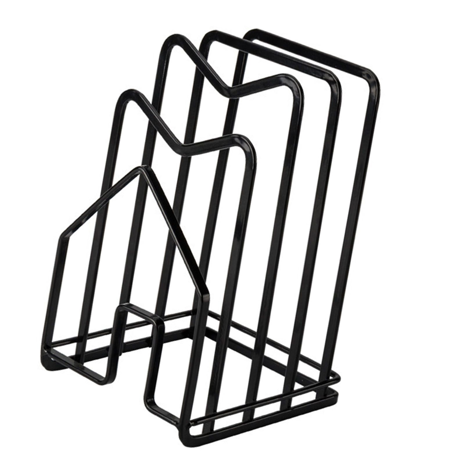 Chopping Board Storage Rack Multifunctional Pot Pan Lid Stand Holder Iron Good view 3