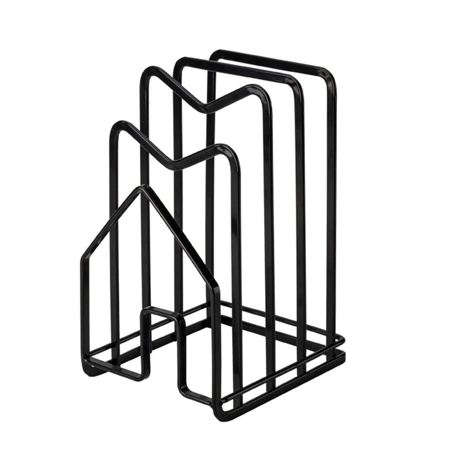 Chopping Board Storage Rack Multifunctional Pot Pan Lid Stand Holder Iron Good view 4
