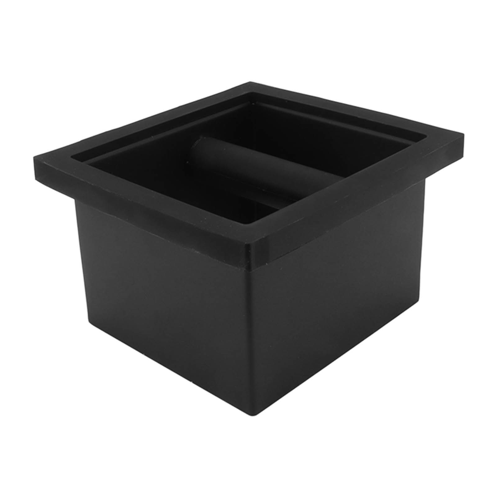 Coffee Ground Knock Box Chute Stainless Steel Built in Desktop Bottomless view 2