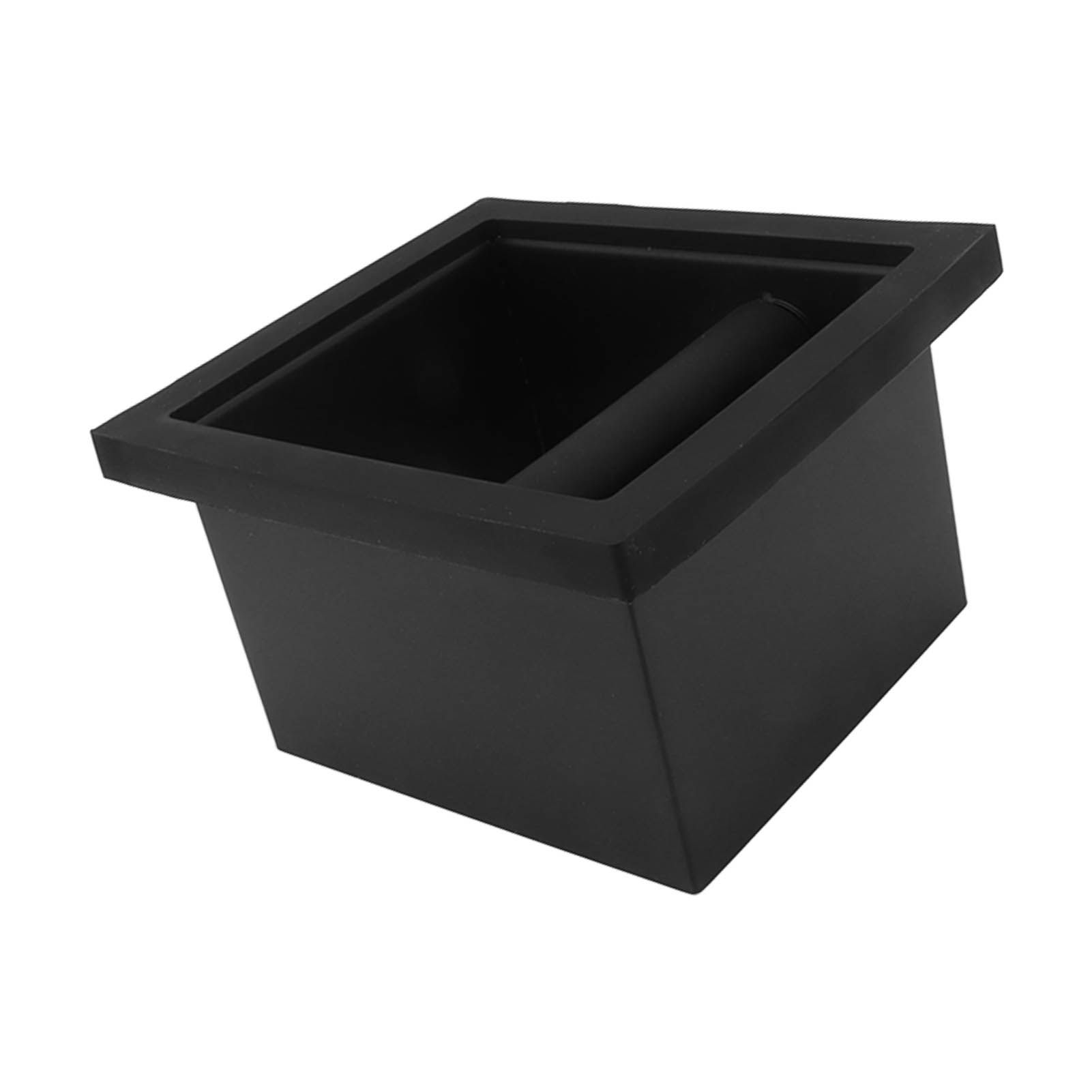 Coffee Ground Knock Box Chute Stainless Steel Built in Desktop Bottomless view 5