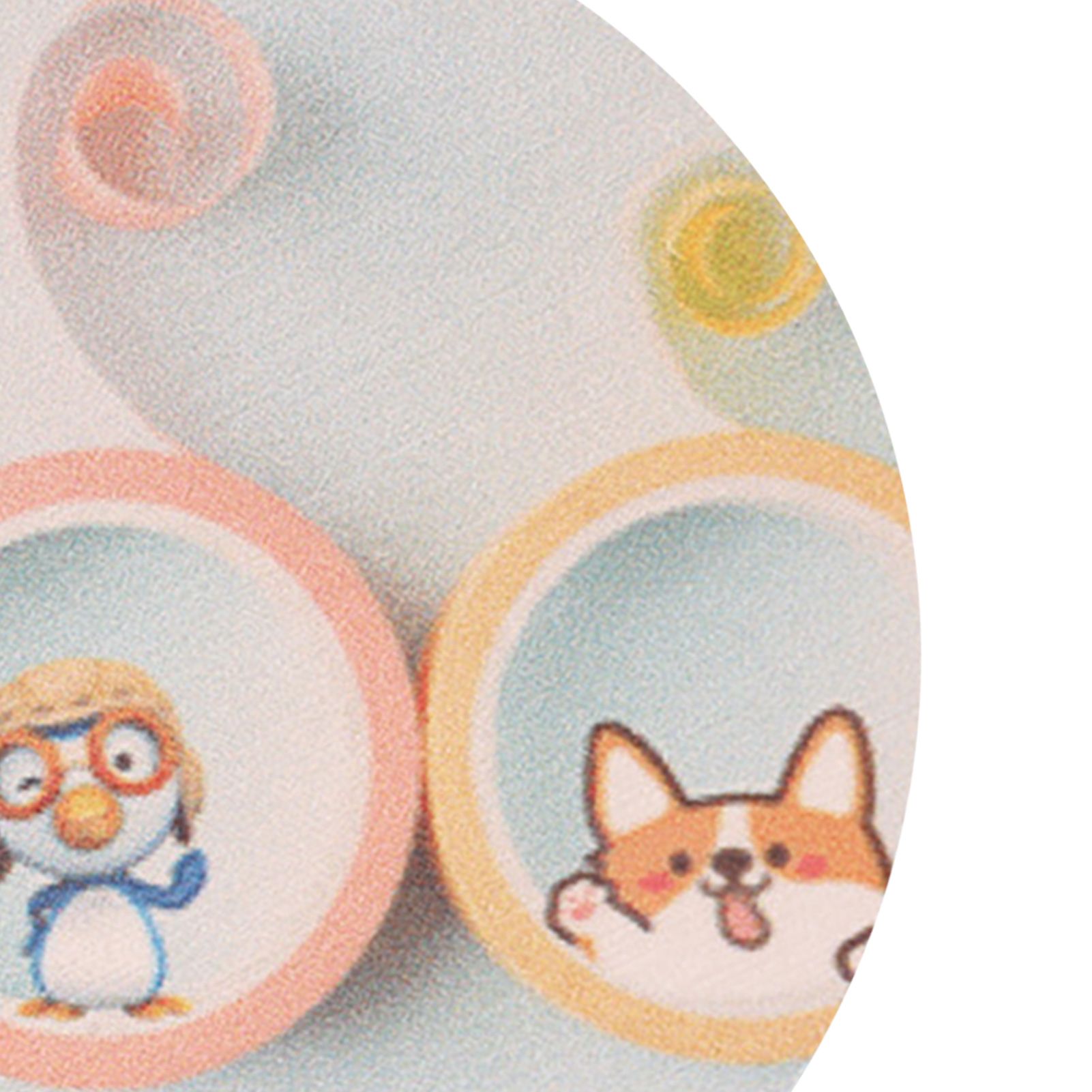 Round Cartoon Diatom Mud Coaster Water Absorbent Coaster Cutlery Insulation view 11
