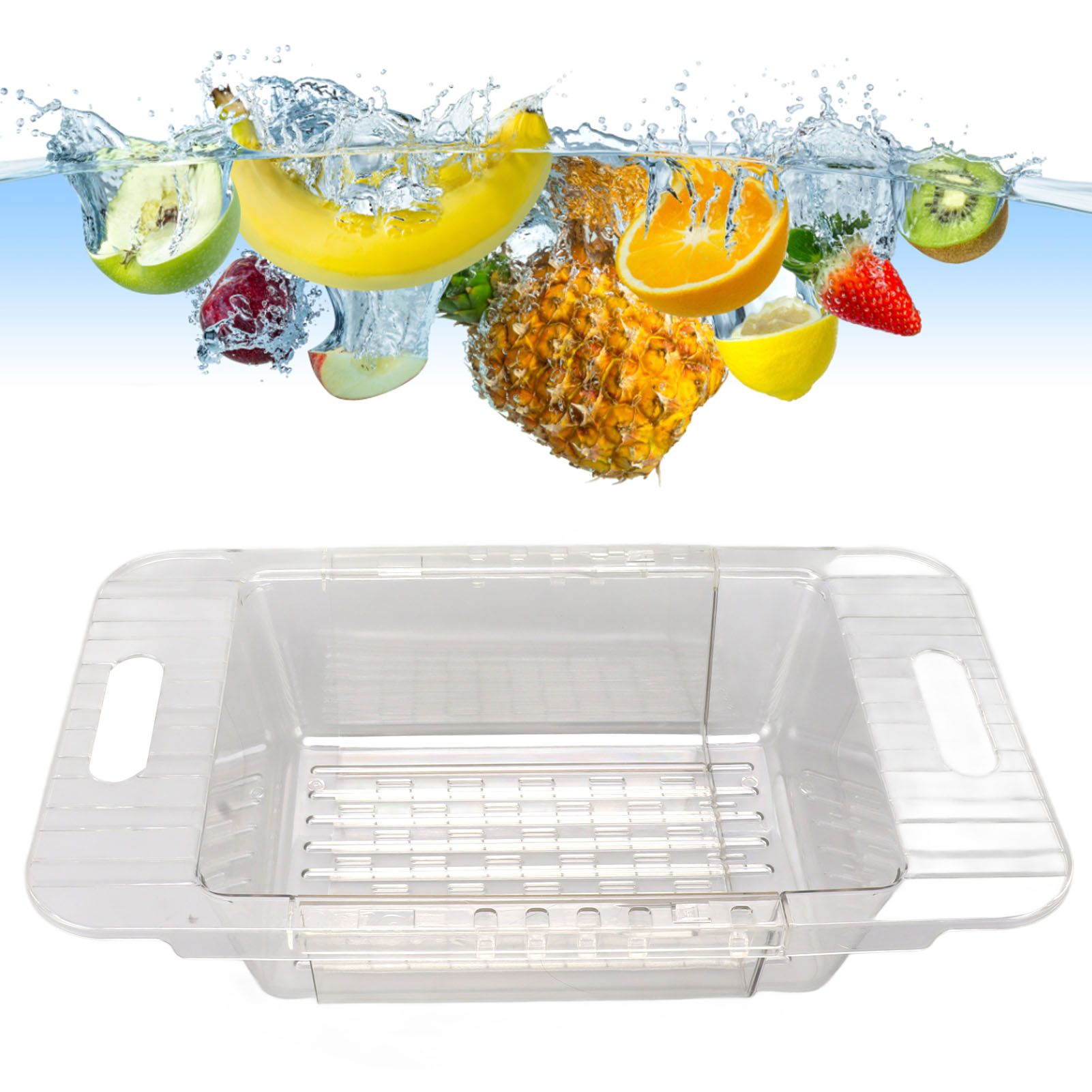 Kitchen Sink Fruit Vegetable Strainer Modern Minimalist PET Kitchen Telescopic view 11