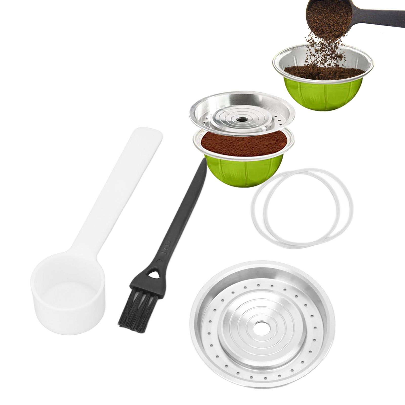Coffee Capsule Lid 304 Stainless Steel Rust Proof Reusable Refillable Coffee view 11