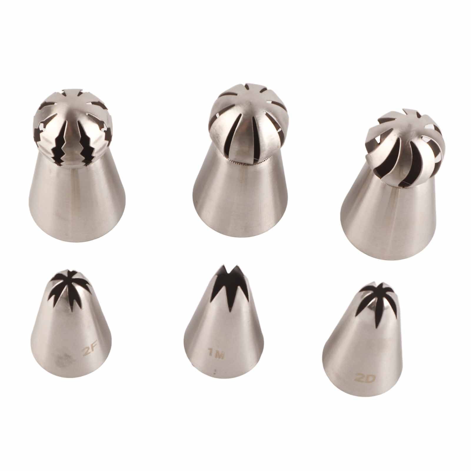 6PCS Baking Tip Stainless Steel Decorating Pastry Piping Nozzle Set for Cake view 4