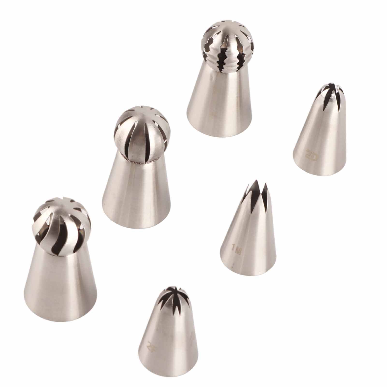 6PCS Baking Tip Stainless Steel Decorating Pastry Piping Nozzle Set for Cake view 5